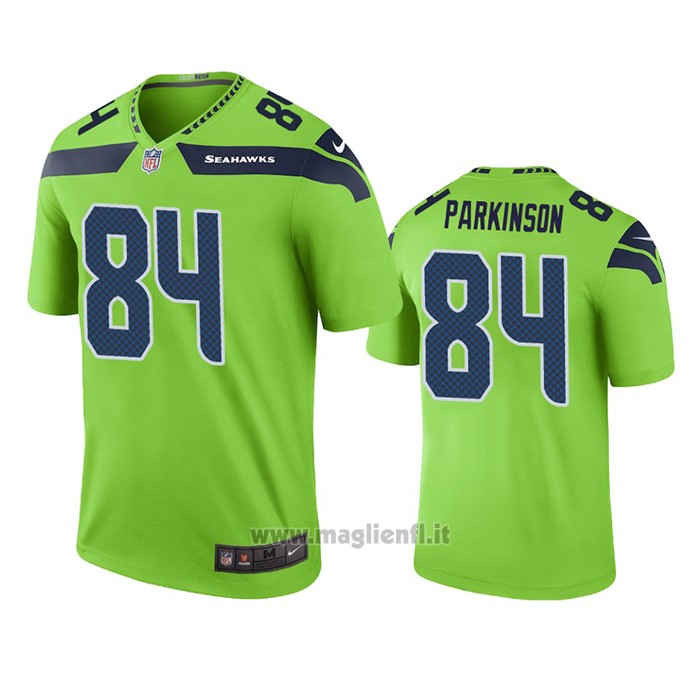 Maglia NFL Legend Seattle Seahawks Colby Parkinson Green Color Rush